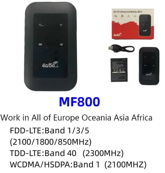 MF800 Portable Car WiFi Router with Battery (4G)