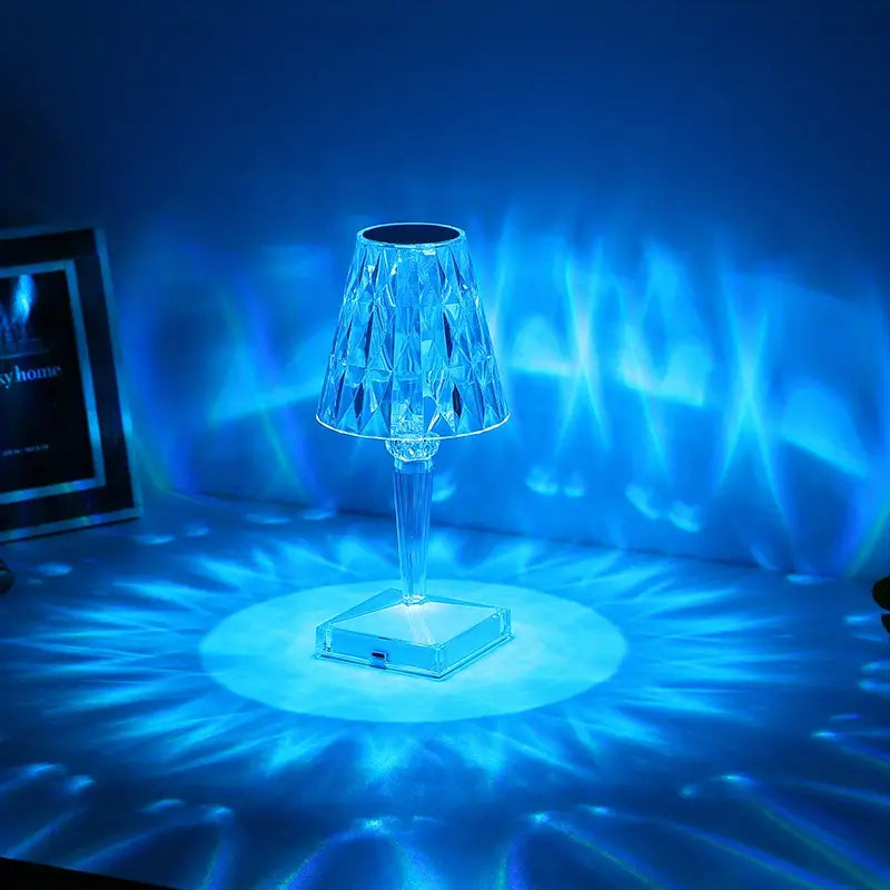 16 Color RGB Touch Control Crystal Night Light Lamp