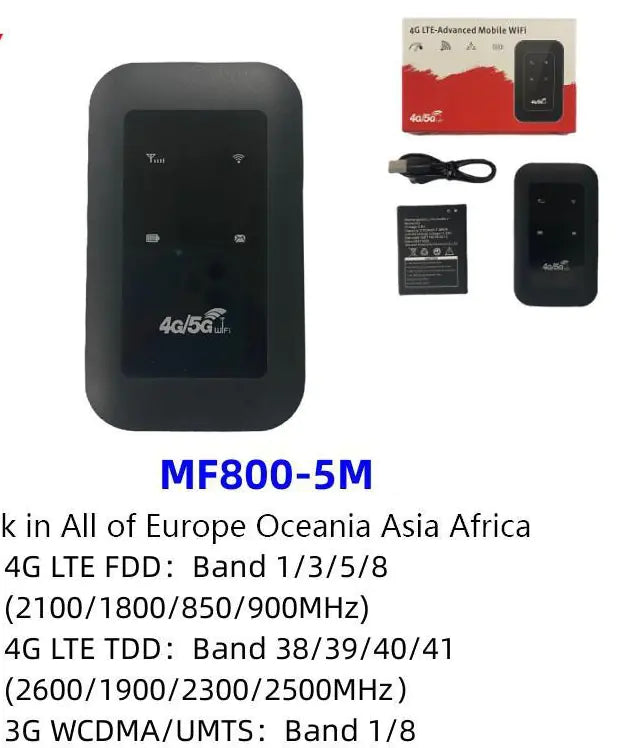 MF800 Portable Car WiFi Router with Battery (4G)